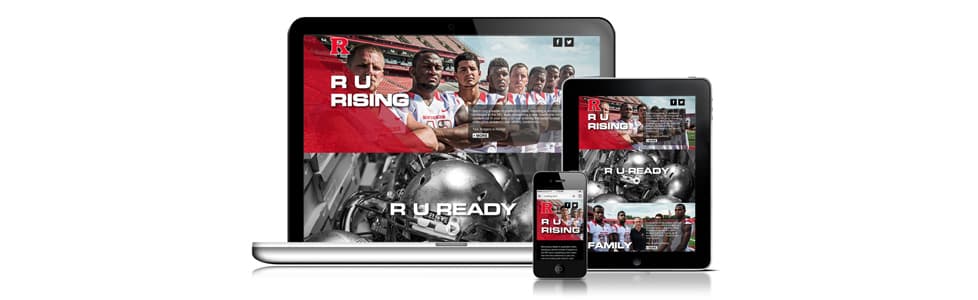 Responsive web design across devices