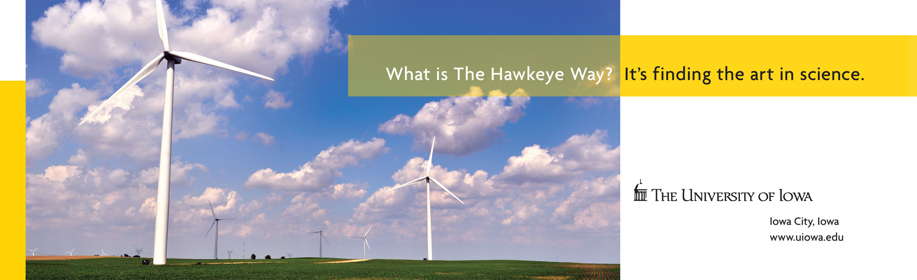 University of Iowa The Hawkeye Way billboard